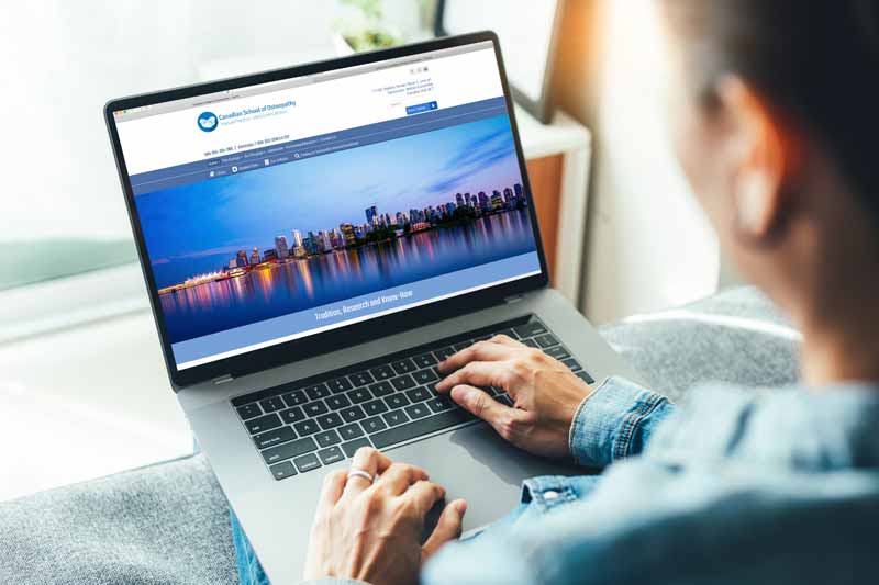 Website of the Canadian School of Osteopathy  Manual Pratice, Vancouver Campus