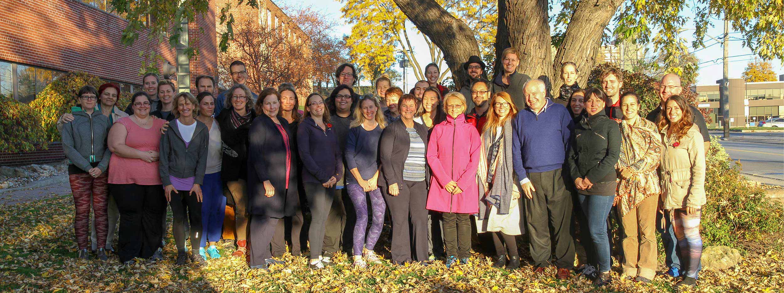 CCO Students and teachers in front of the College